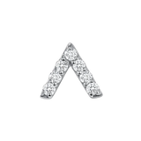 Lambda – 14K/18K Gold Multi-Gem Cluster Threadless End