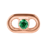 Lana – 14K/18K Gold Round Gem Threadless End - piercing - zone.com