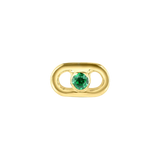 Lana – 14K/18K Gold Round Gem Threadless End - piercing - zone.com