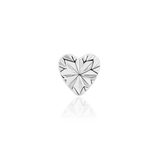 Laser Heart – Engraved Polished – 14K Gold Threadless End - piercing - zone.com