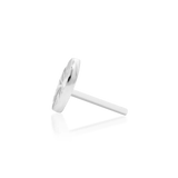 Laser Marquise – Engraved Polished – 14K Gold Threadless End - piercing - zone.com