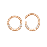 Lauren – 14K & 18K Gold Clicker Ring - piercing - zone.com