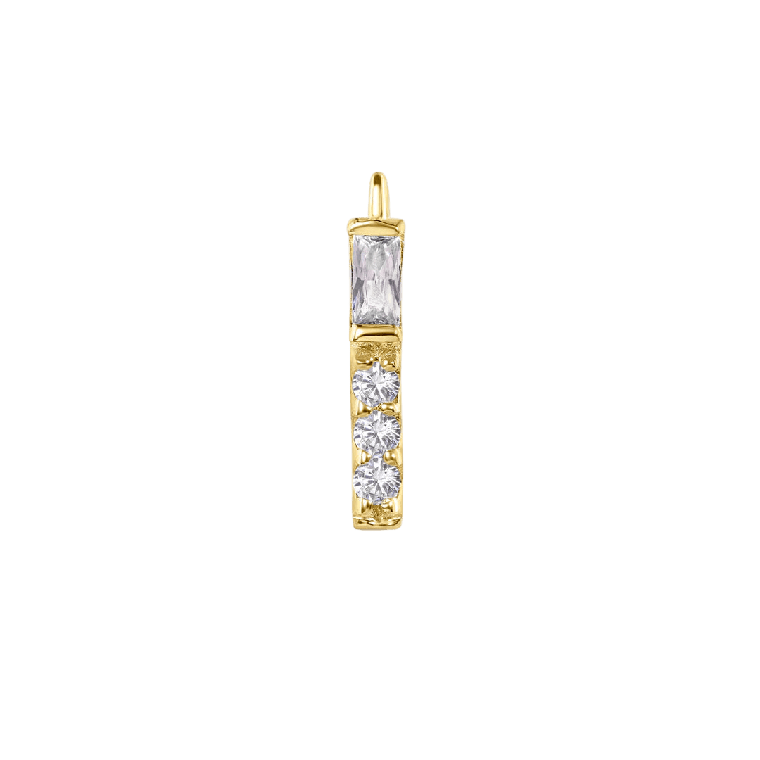 Lavanda – 14K & 18K Gold Gemstone Charm - piercing - zone.com