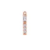 Lavanda – 14K & 18K Gold Gemstone Charm - piercing - zone.com