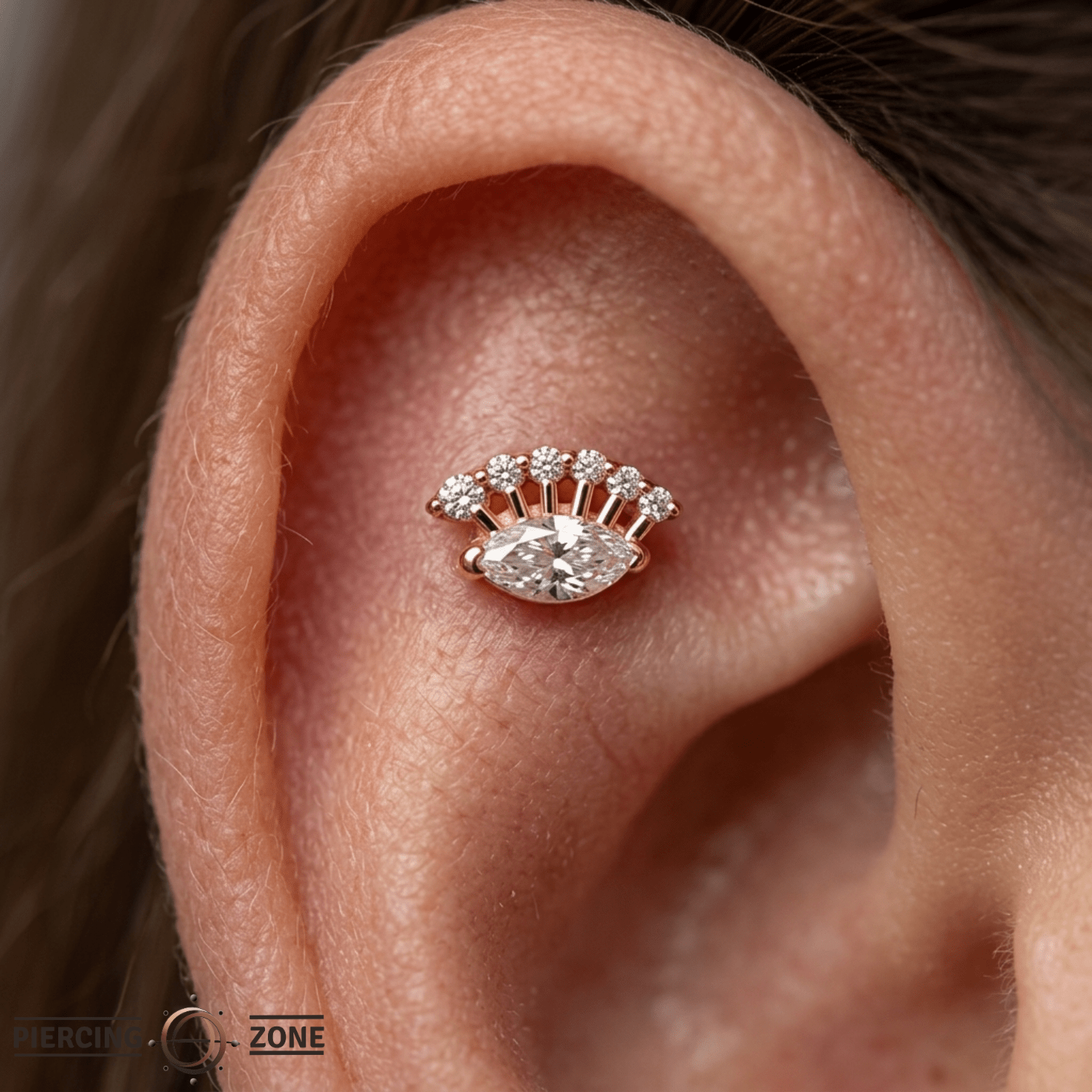 Layla – 14K Gold Threadless/Threaded End - piercing - zone.com