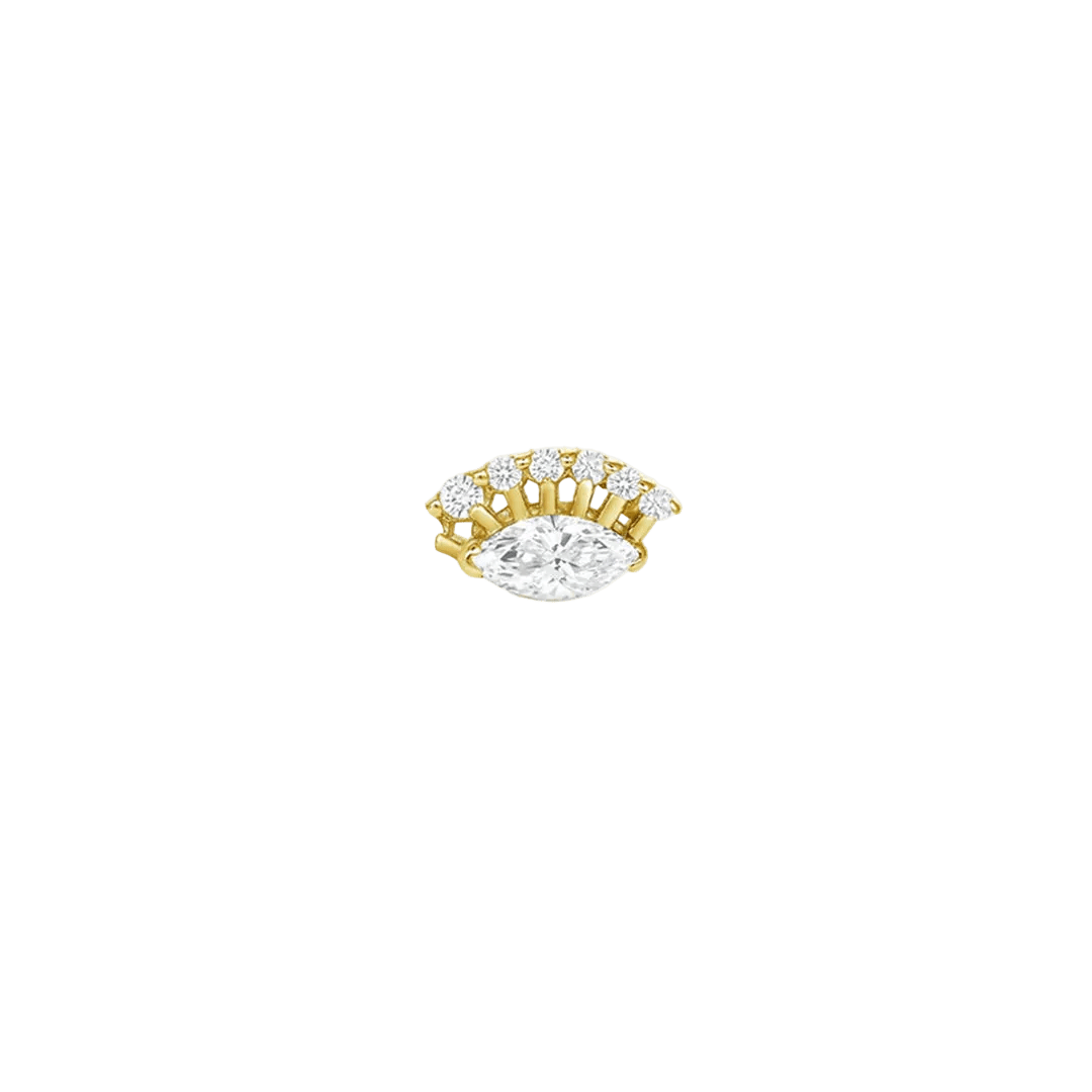 Layla – 14K Gold Threadless/Threaded End - piercing - zone.com