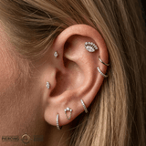 Layla – 14K Gold Threadless/Threaded End - piercing - zone.com