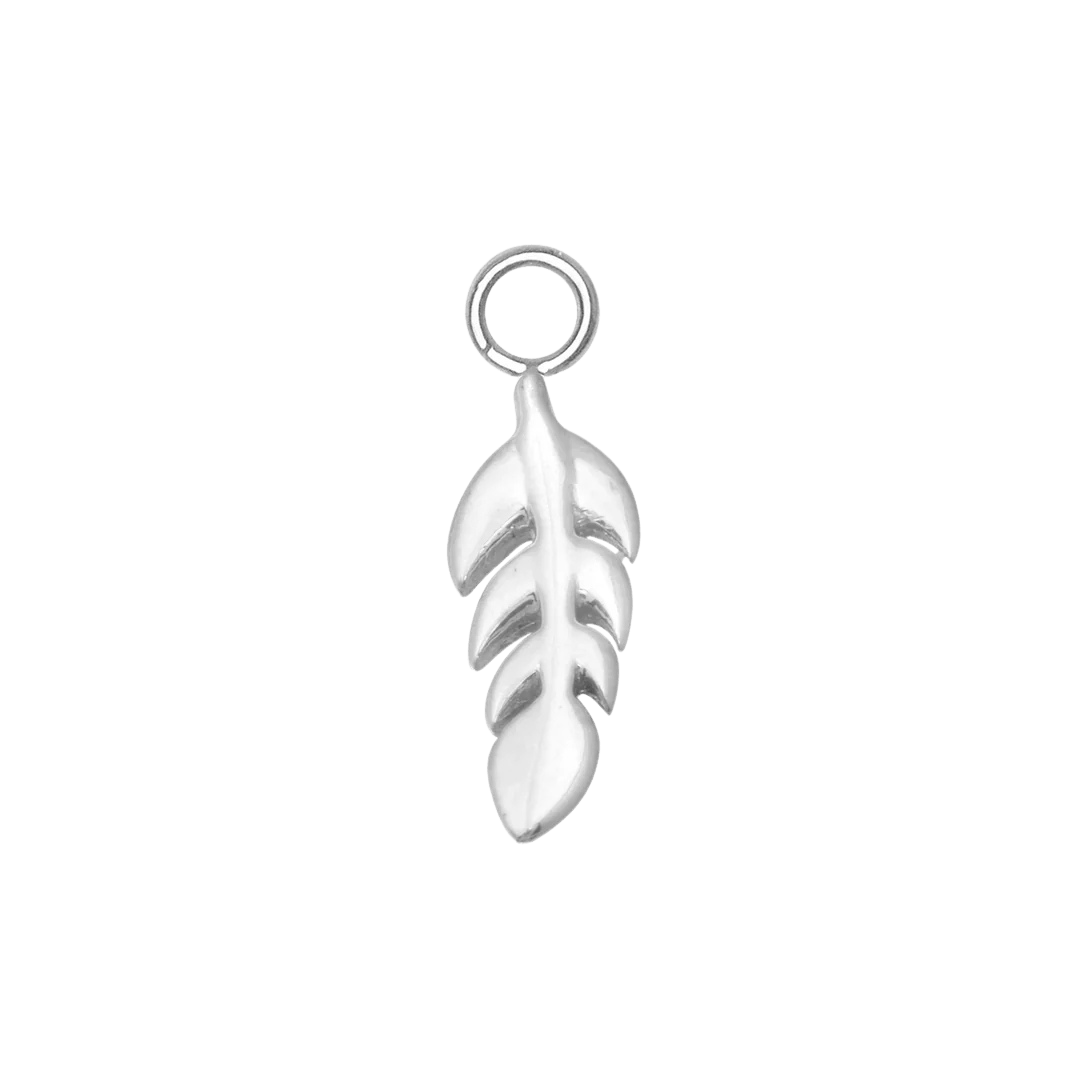 Leaf – 14K & 18K Gold Charm - piercing - zone.com