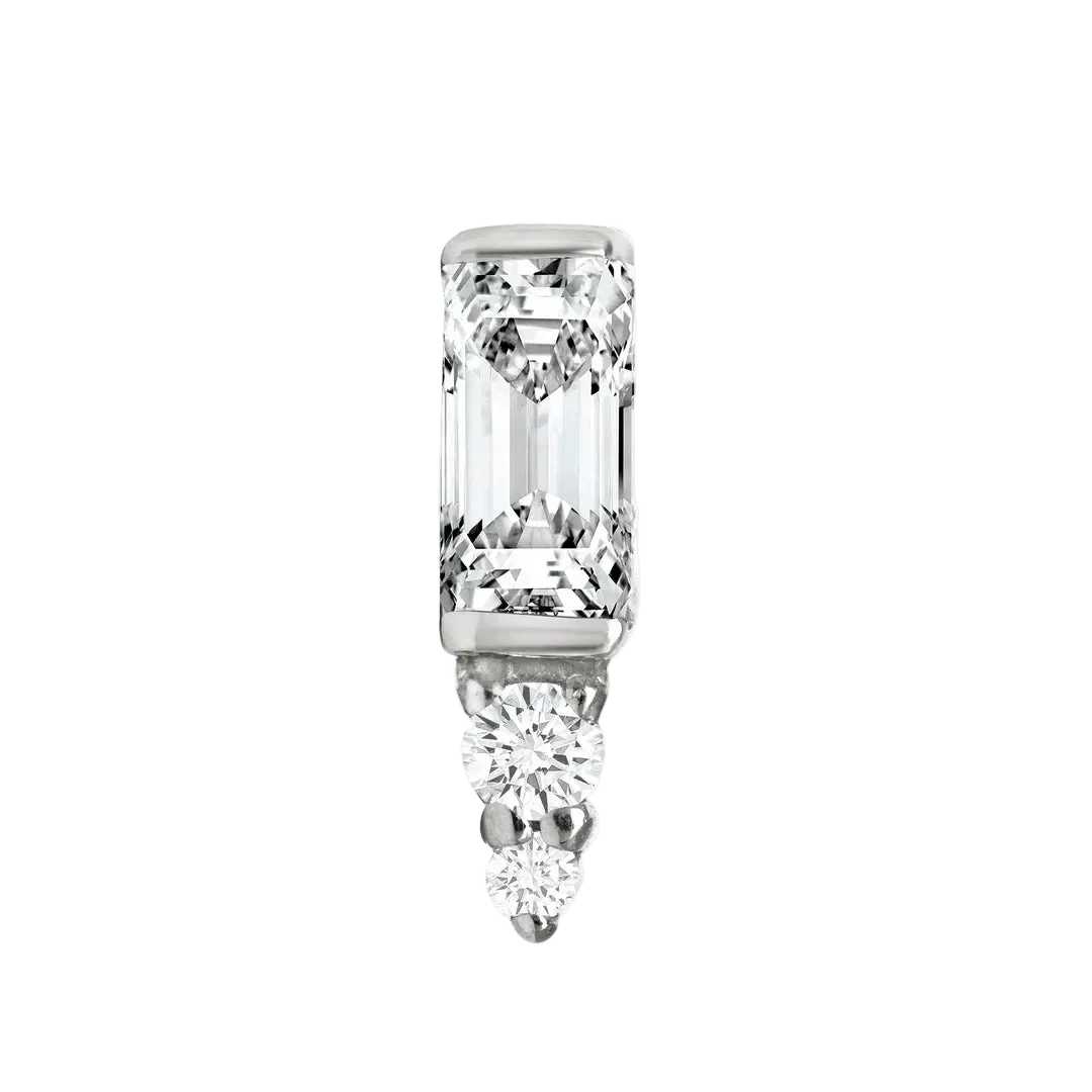 Leanna – 14K/18K Gold Mixed - Cut Threadless End - piercing - zone.com