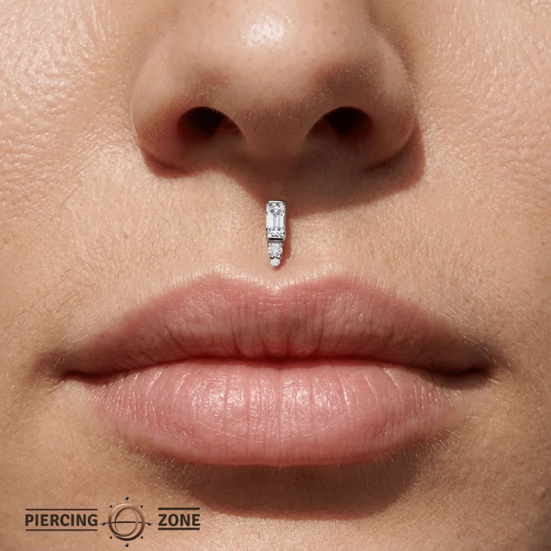 Leanna – 14K/18K Gold Mixed - Cut Threadless End - piercing - zone.com