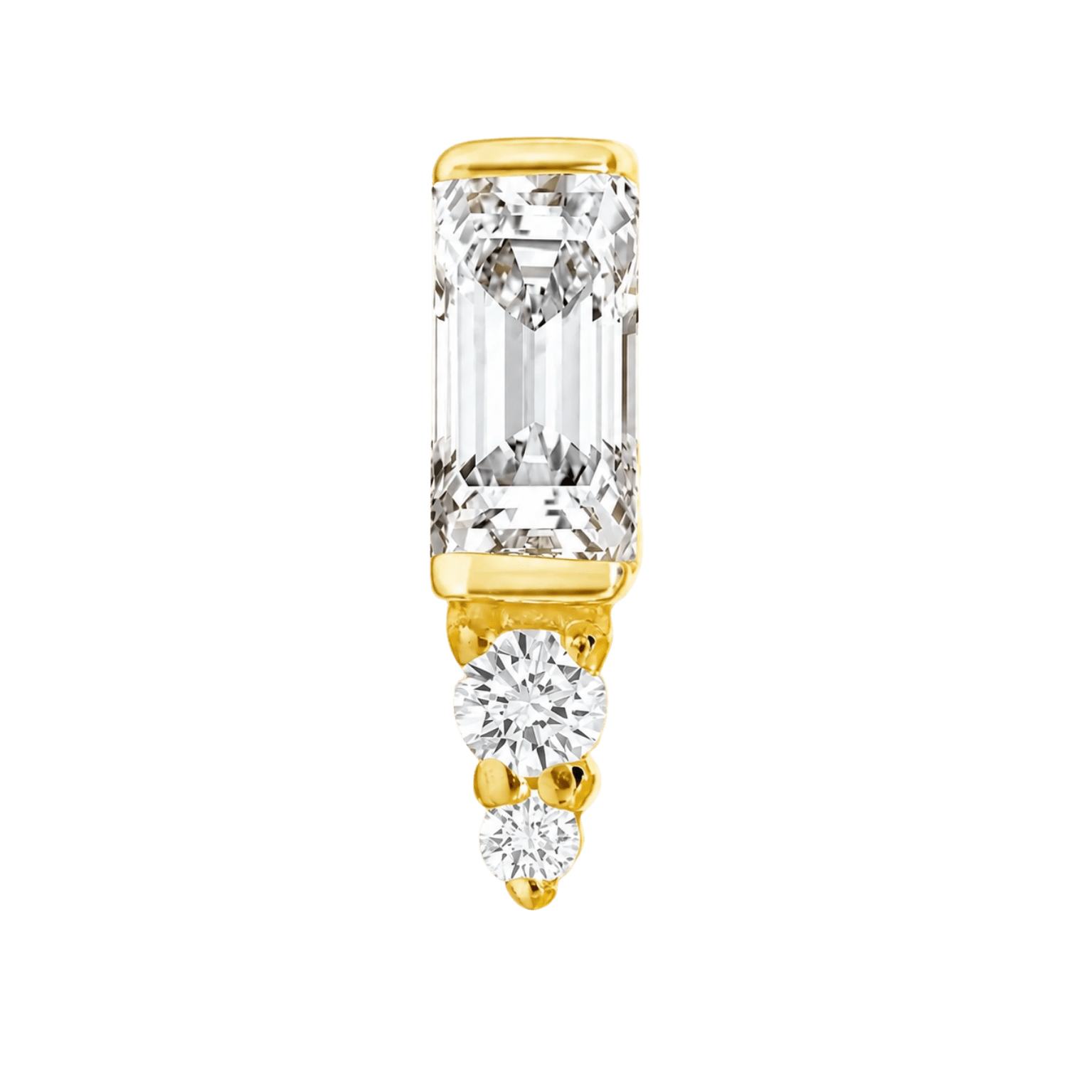 Leanna – 14K Gold Threadless/Threaded End - piercing-zone.com