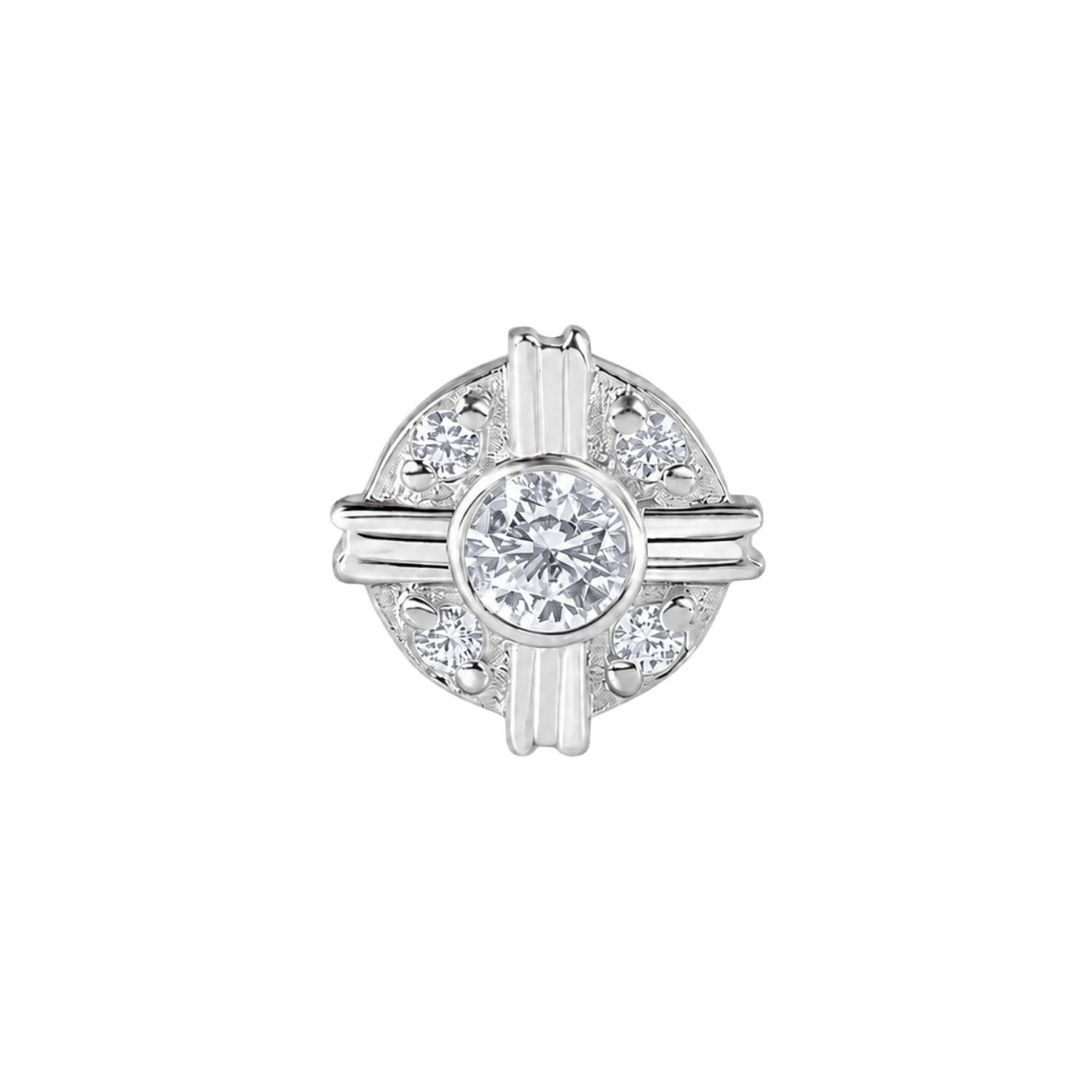 Leo – 14K Gold Threadless/Threaded End - piercing-zone.com
