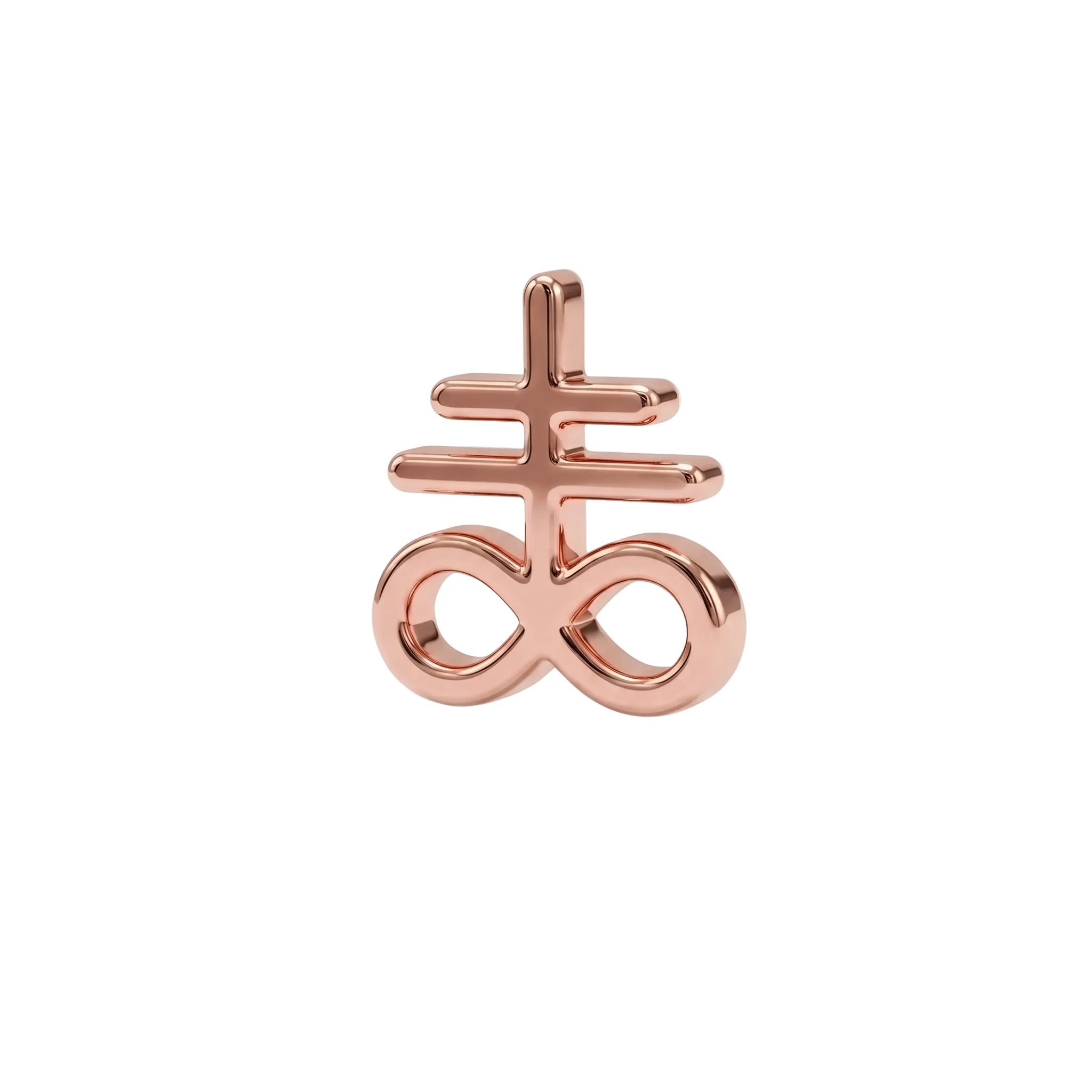 Leviathan Cross – 14K Gold Threadless/Threaded End - piercing - zone.com