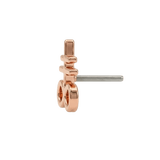 Leviathan Cross – 14K Gold Threadless/Threaded End - piercing - zone.com