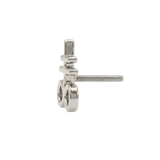 Leviathan Cross – 14K Gold Threadless/Threaded End - piercing - zone.com