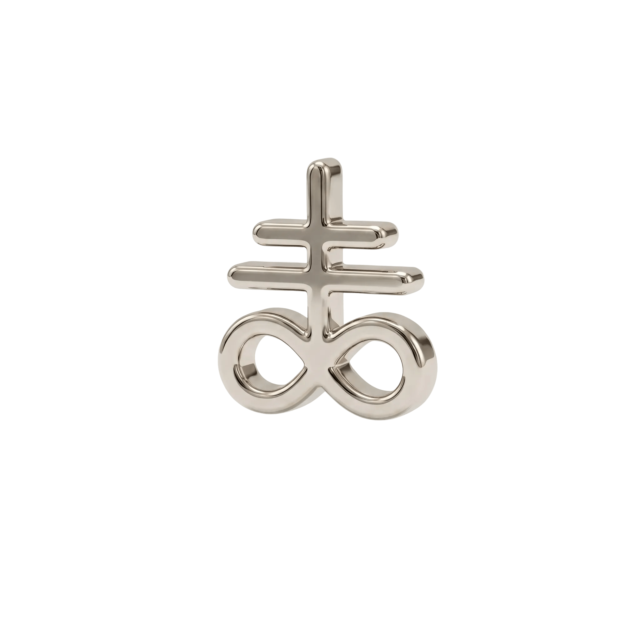 Leviathan Cross – 14K Gold Threadless/Threaded End - piercing - zone.com