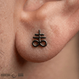 Leviathan Cross – 14K Gold Threadless/Threaded End - piercing - zone.com