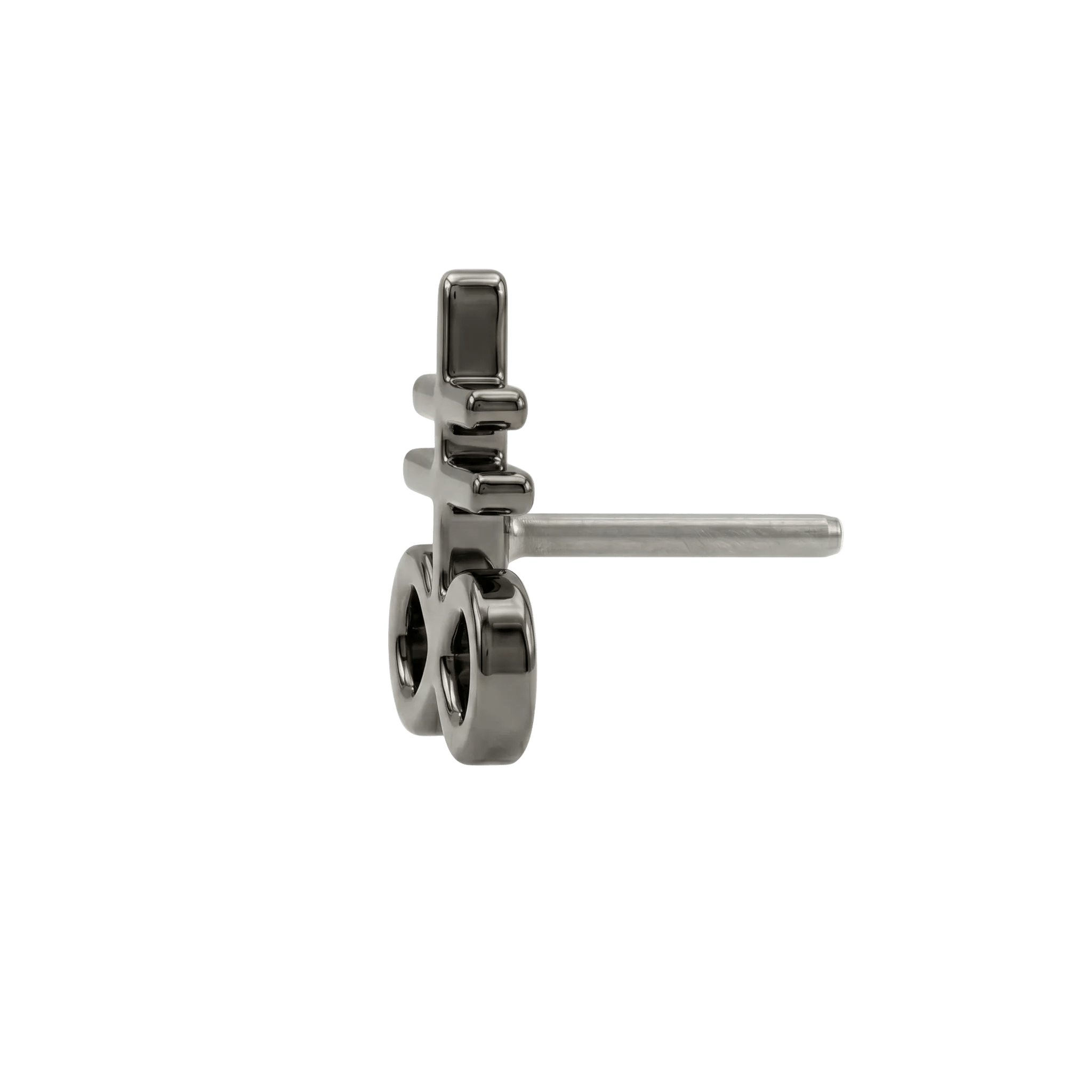 Leviathan Cross – 14K Gold Threadless/Threaded End - piercing - zone.com