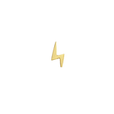 Lightning Bolt – 14K Gold Threadless & Threaded End - piercing - zone.com