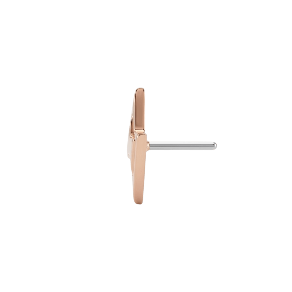 Lightning Bolt 2 - 18K Gold Threadless/Threaded End - piercing-zone.com