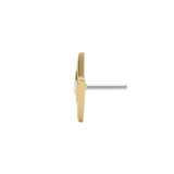 Lightning Bolt 2 - 18K Gold Threadless/Threaded End - piercing-zone.com