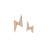 Lightning Bolt with Gems – 14K Gold Threadless/Threaded End