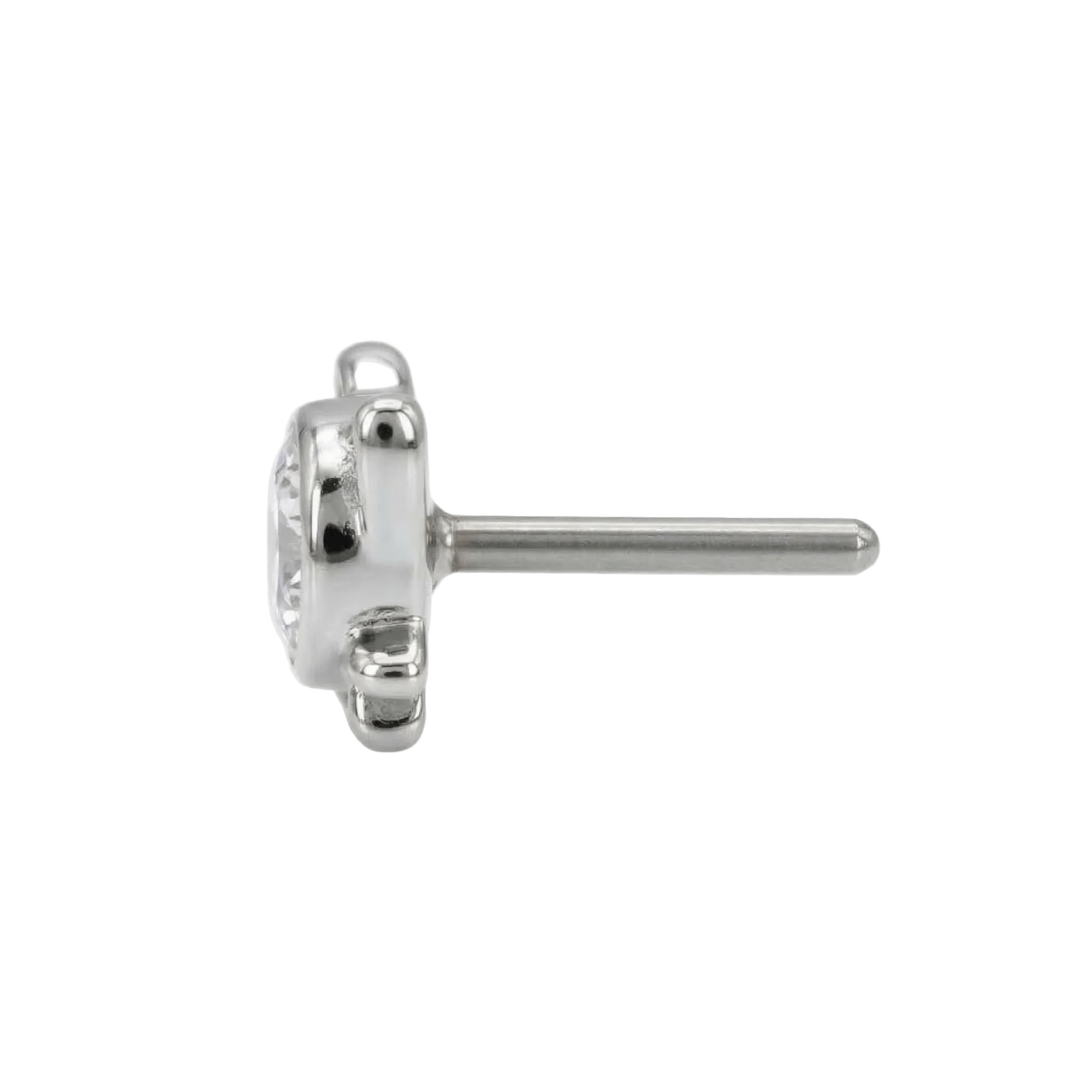 Lil Kitty – 14K Gold Threadless/Threaded End - piercing - zone.com