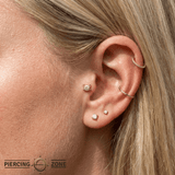 Lil Kitty – 14K Gold Threadless/Threaded End - piercing - zone.com