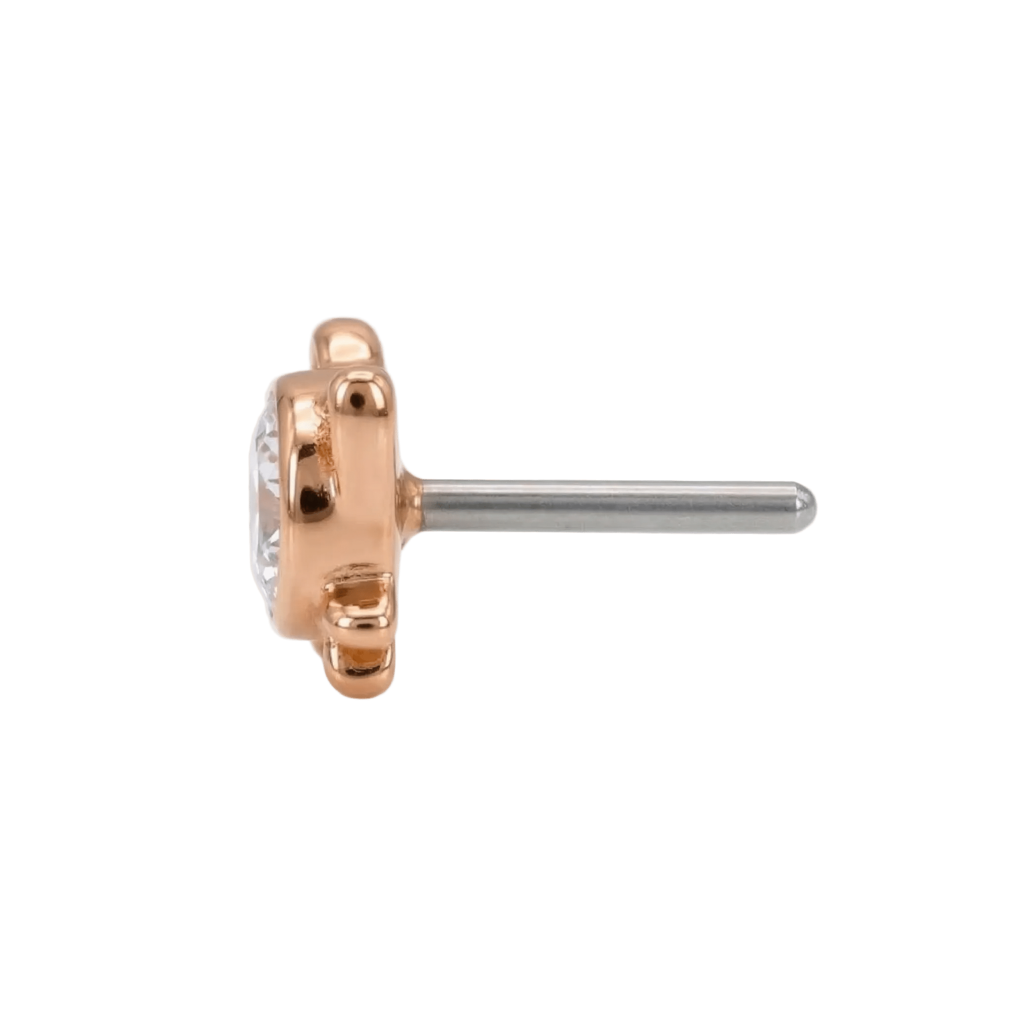 Lil Kitty – 14K Gold Threadless/Threaded End - piercing - zone.com