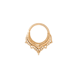 Lily Continuous Ring - 14K Gold Seamless Ring - piercing - zone.com