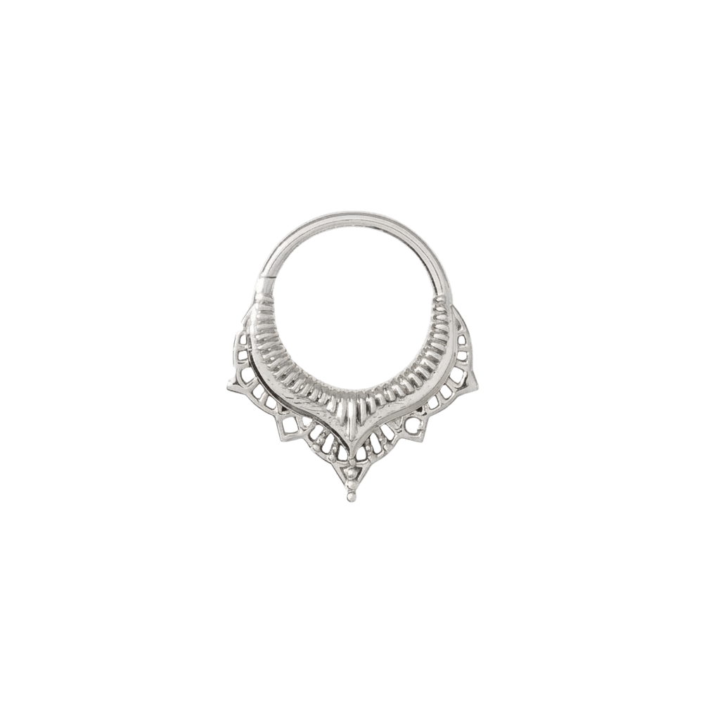 Lily Continuous Ring - 14K Gold Seamless Ring - piercing - zone.com