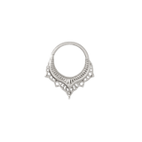 Lily Continuous Ring - 14K Gold Seamless Ring - piercing - zone.com