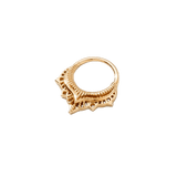 Lily Continuous Ring - 14K Gold Seamless Ring - piercing - zone.com
