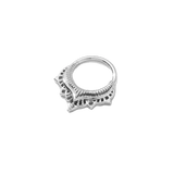 Lily Continuous Ring - 14K Gold Seamless Ring - piercing - zone.com