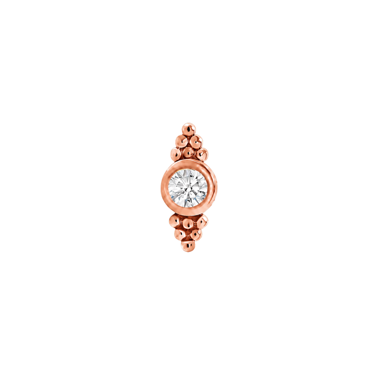 Lily – 14K Gold Threadless/Threaded End
