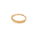 Linear Continuous Ring - 14K Gold Seamless Ring - piercing - zone.com