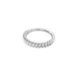 Linear Continuous Ring - 14K Gold Seamless Ring - piercing - zone.com
