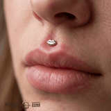Lips – 14K Gold Threadless/Threaded End - piercing - zone.com