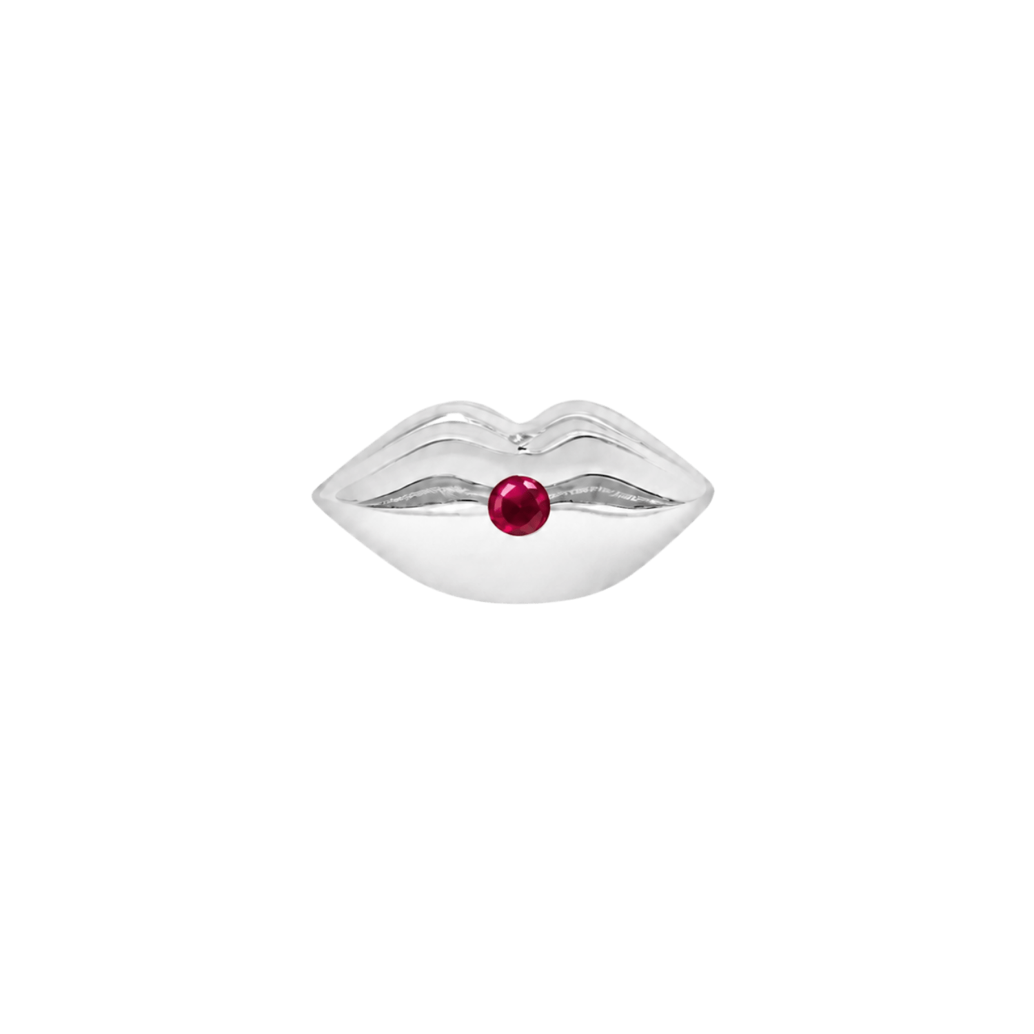 Lips with Gems – 14K Gold Threadless/Threaded End - piercing-zone.com