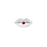 Lips with Gems – 14K Gold Threadless/Threaded End - piercing-zone.com
