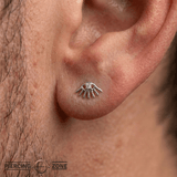 Little Evil Pin - 14K Gold Gem Threadless End - piercing - zone.com