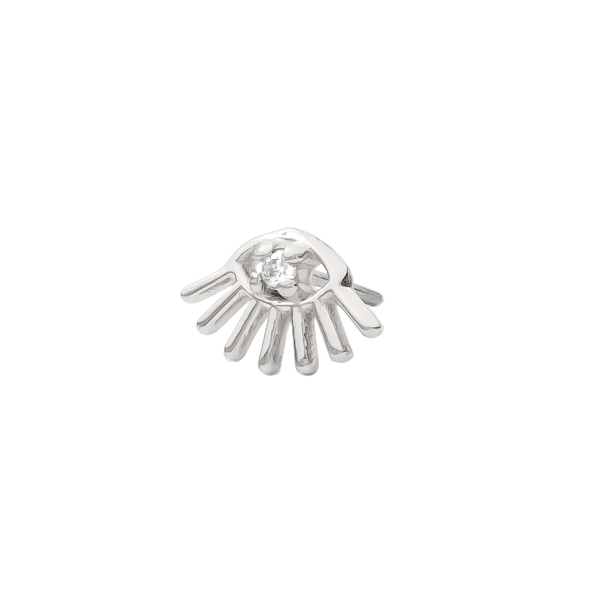 Little Evil Pin - 14K Gold Gem Threadless End - piercing - zone.com