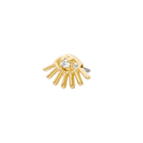 Little Evil Pin - 14K Gold Gem Threadless End - piercing - zone.com