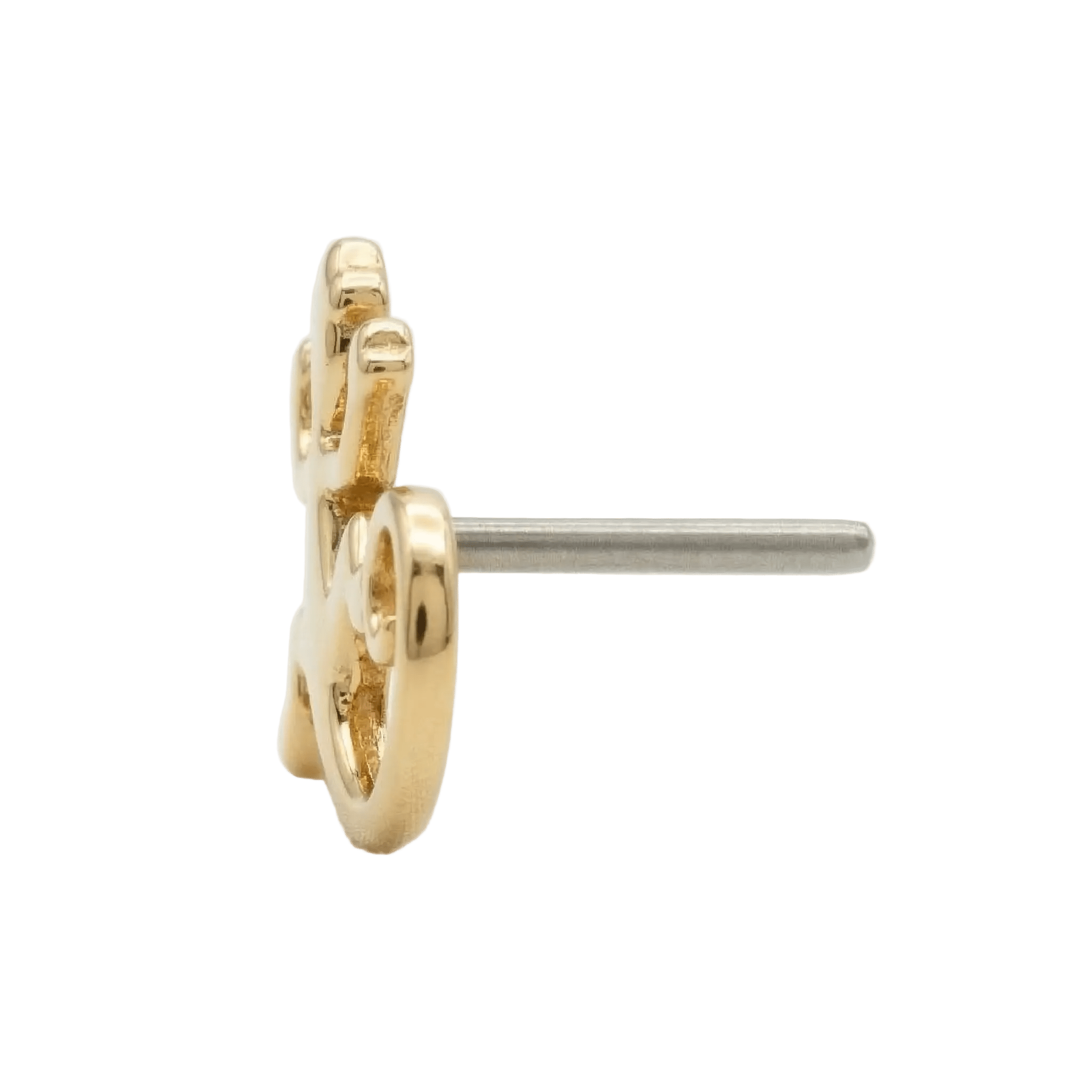 Lizard – 14K Gold Threadless/Threaded End - piercing - zone.com