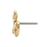 Lizard – 14K Gold Threadless/Threaded End - piercing - zone.com