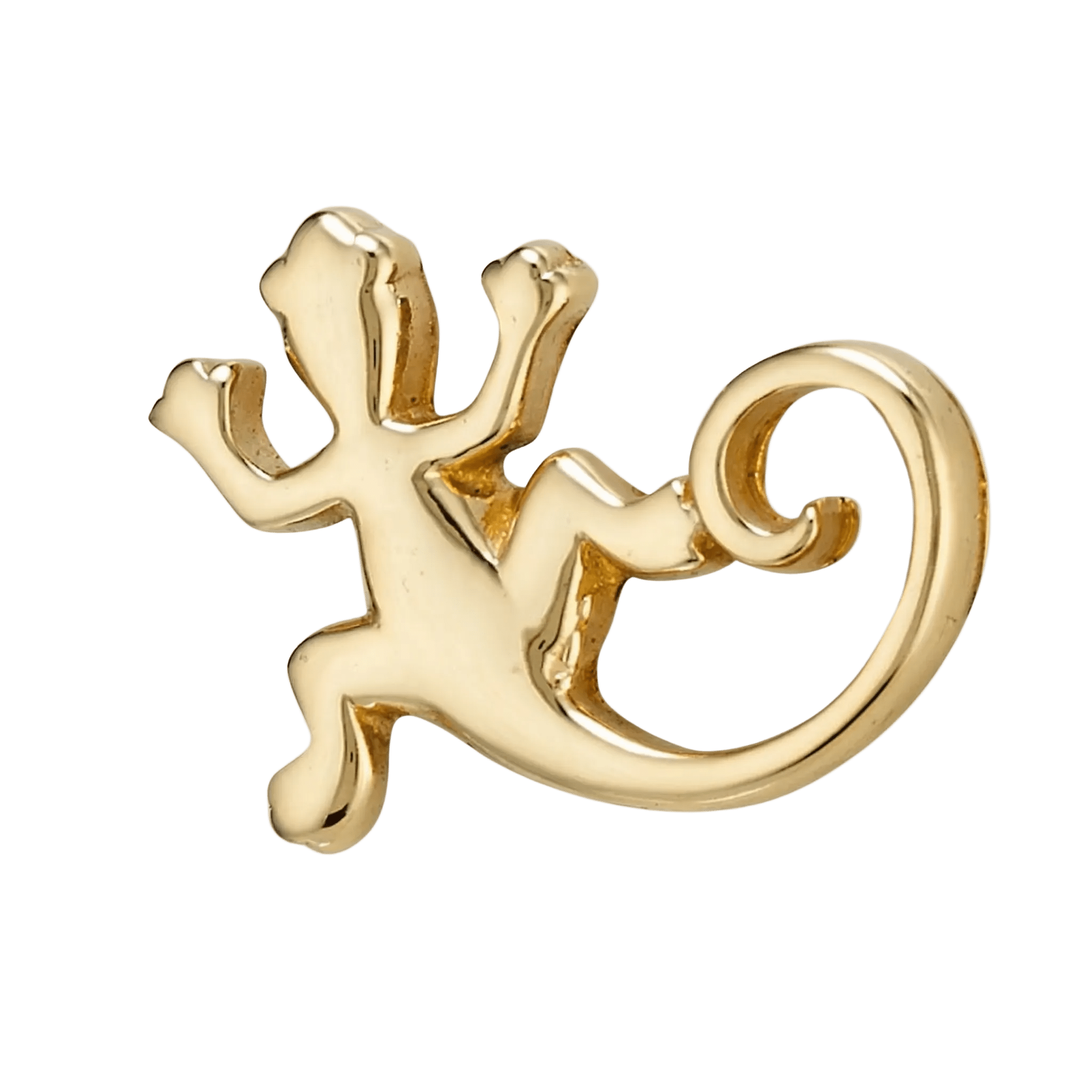 Lizard – 14K Gold Threadless/Threaded End - piercing - zone.com