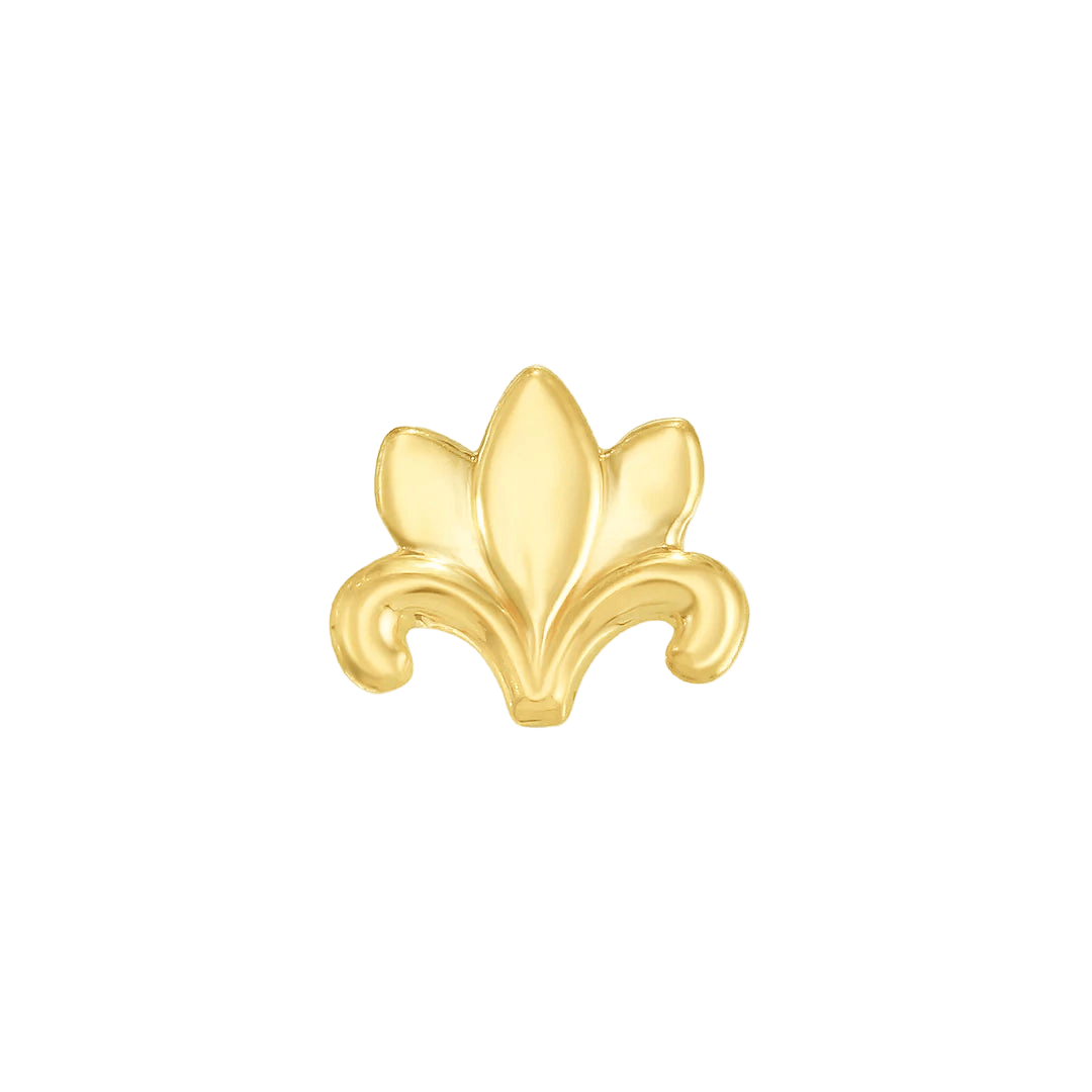 Lotus – 14K Gold Threadless End - piercing - zone.com