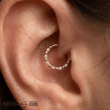 Love Is Love – CZ Harmony – 14K Gold Clicker Ring - piercing - zone.com