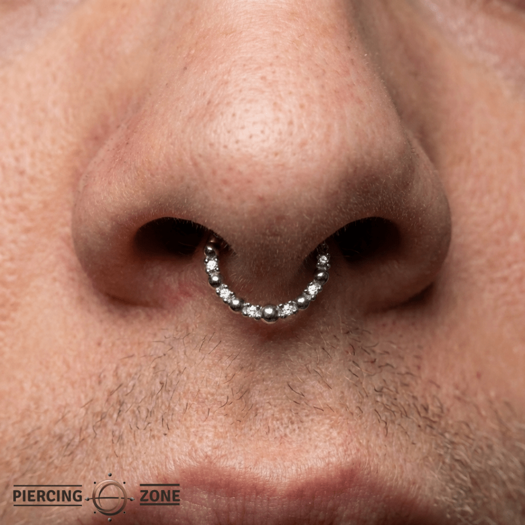 Love Is Love – CZ Harmony – 14K Gold Clicker Ring - piercing - zone.com