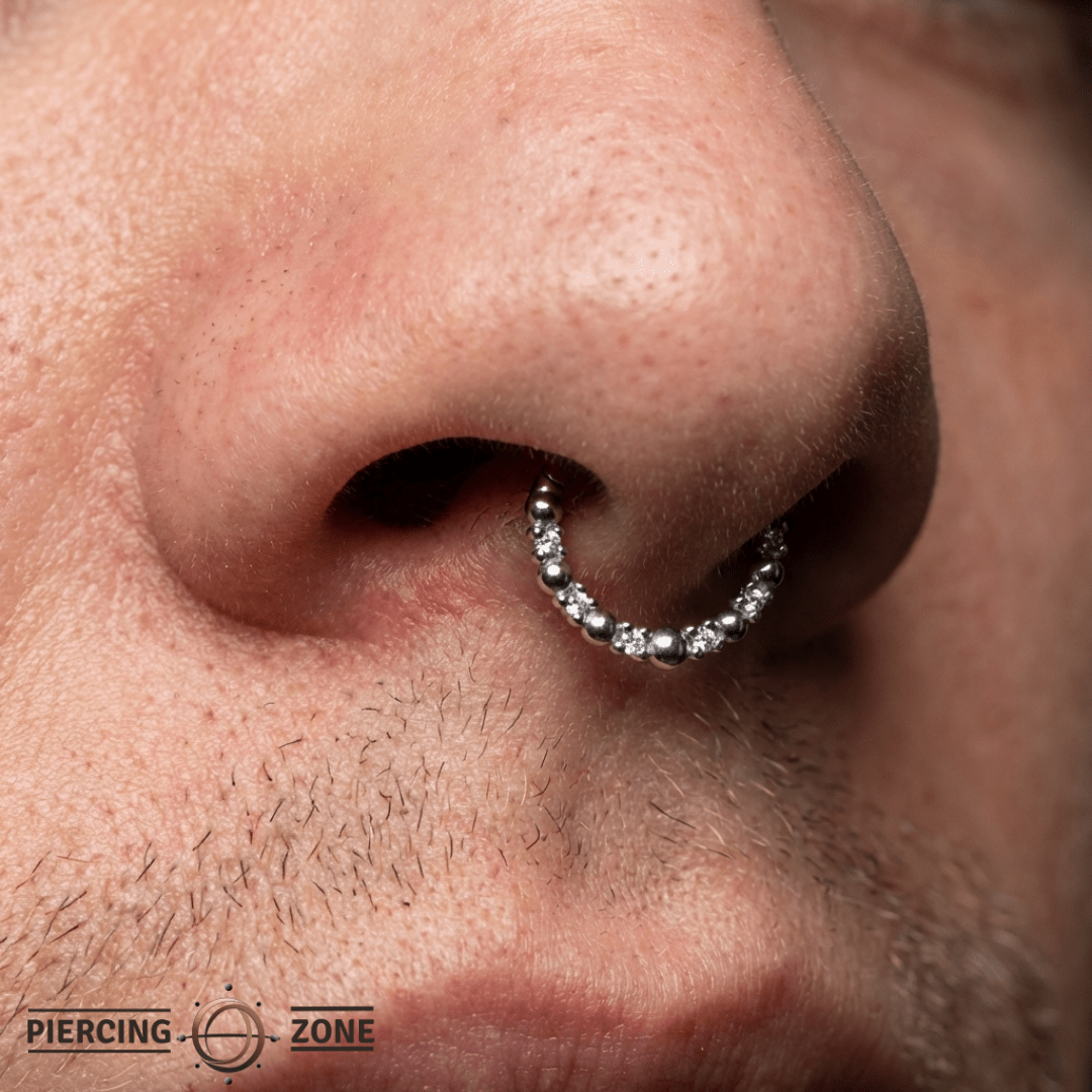 Love Is Love – CZ Harmony – 14K Gold Clicker Ring - piercing - zone.com